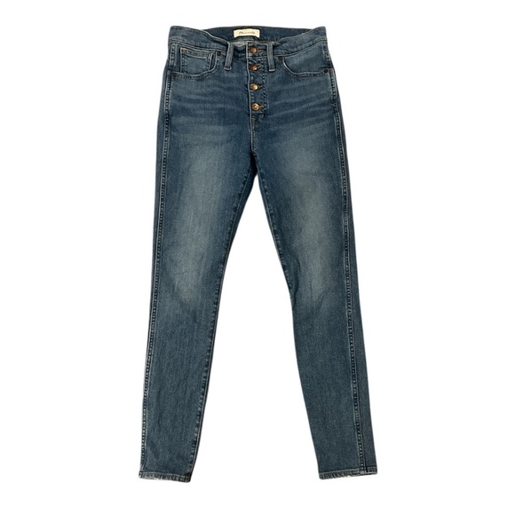 Madewell 10" High-Rise Skinny Jeans in Dewitt Wash - size 27 - Picture 5 of 9